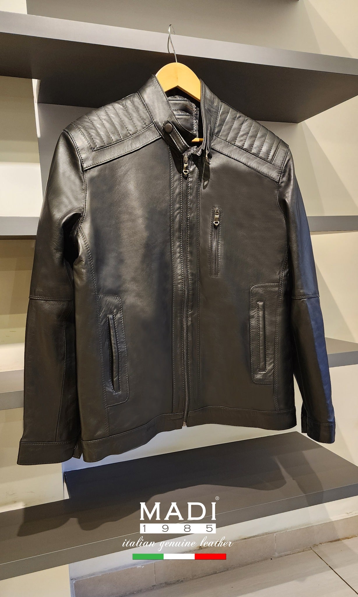 Genuine Leather black x