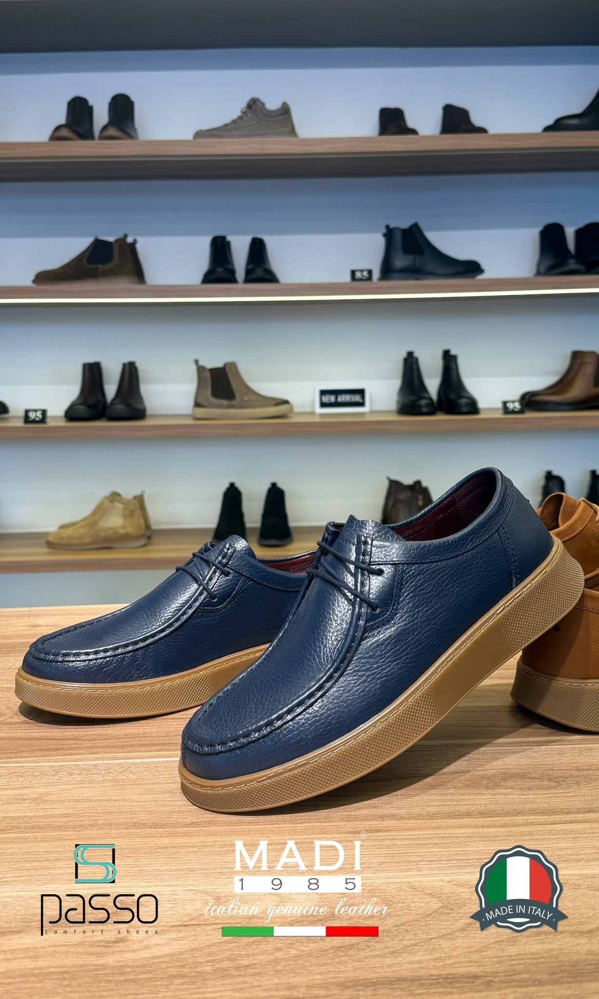 Passo 2530 Navy Leather